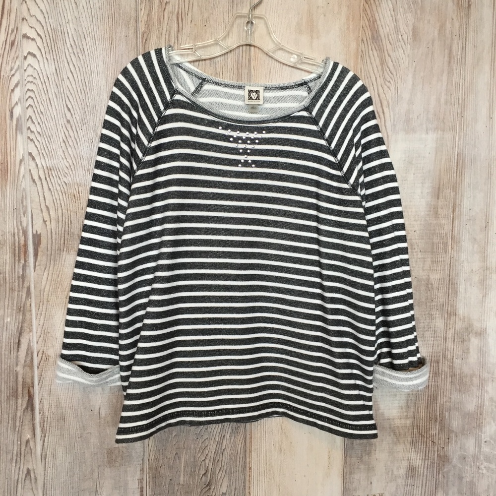 Anne Klein Top Raglan Sleeve L